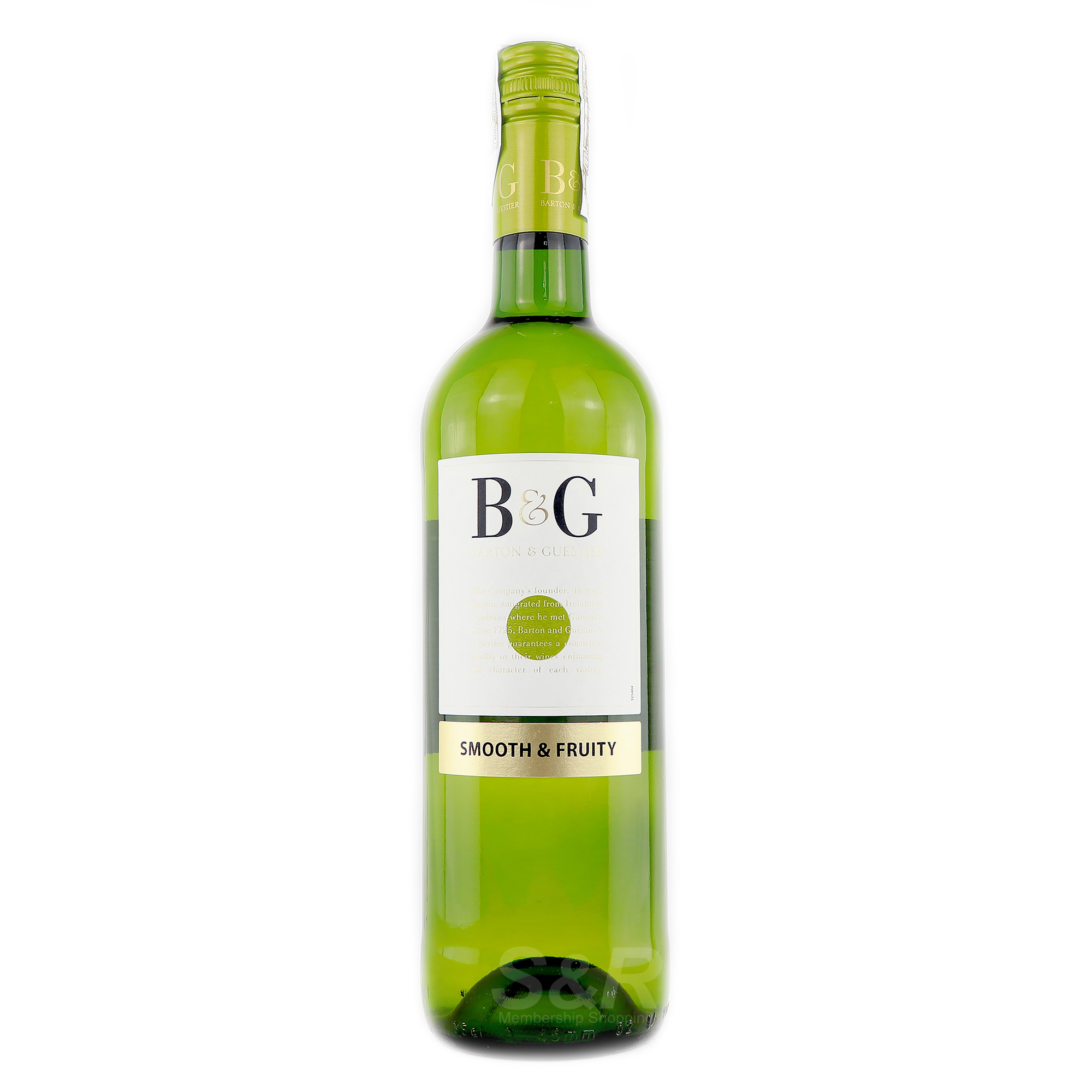 Barton & Guestier Smooth and Fruity White Wine 750mL
